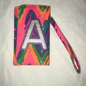 Initial “A” Multicolored Wallet